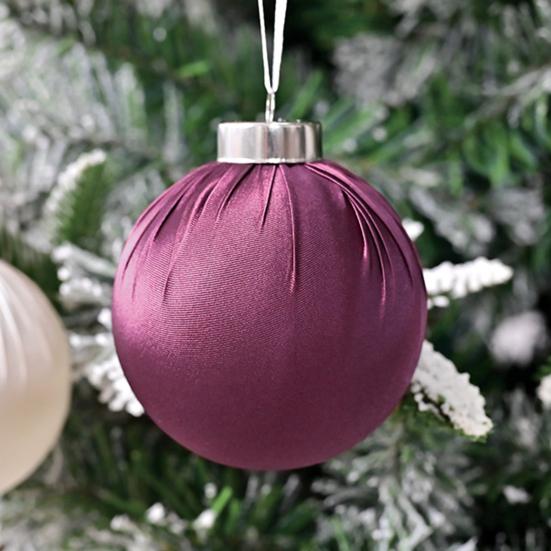 12 шт./набор 6 см бархатный рождественский шар украшение небьющийся пластик многоразовый праздничный рождественская елка подвесной флокированный шар украшение подвеска