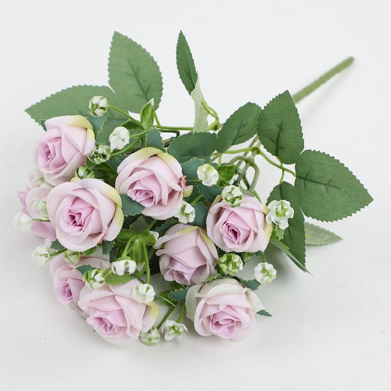 Simulation Roses Artificial Flowers Bouquet Wedding Party Home Decorations Photography Props