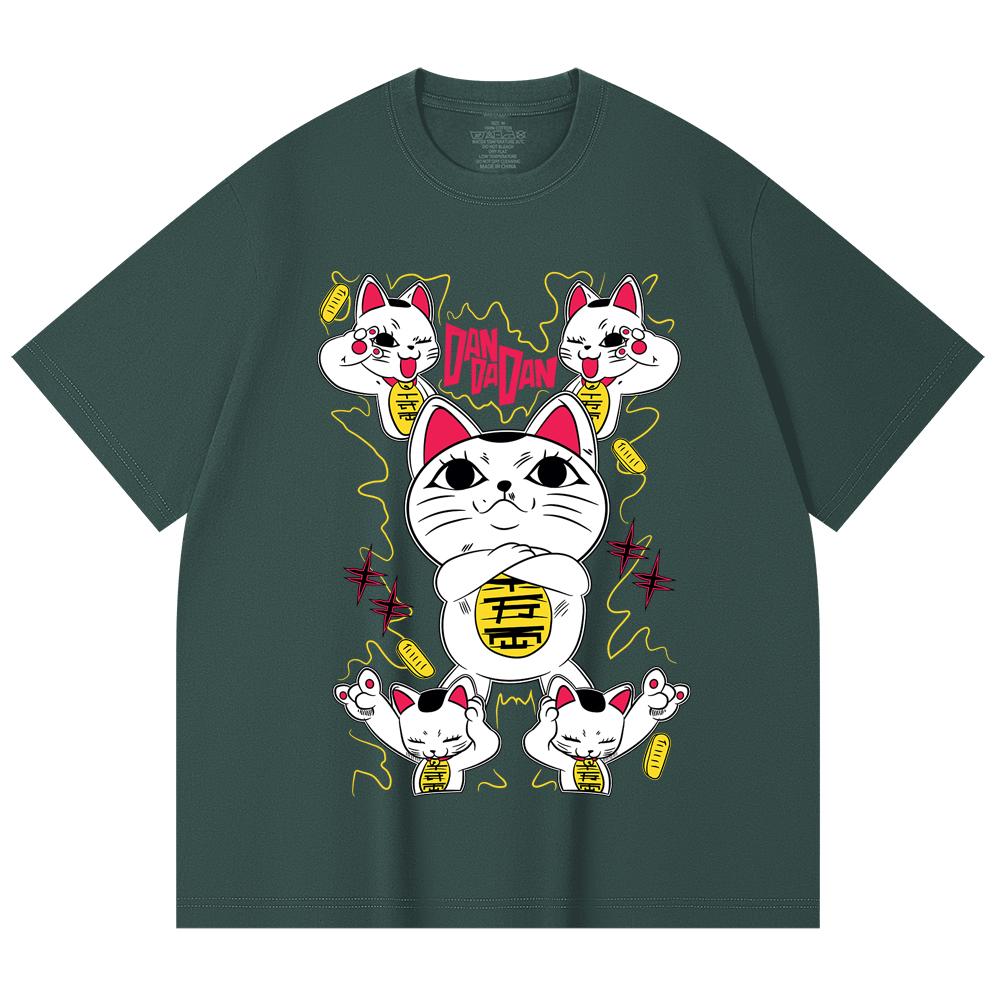 230 Gsm 100% Cotton DanDaDan V6 Turbo Granny Print Unisex Heavy Cotton T Shirt
