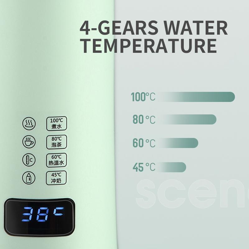 Портативные электрические чайники 400 мл, умная чашка с контролем температуры, чайник для чая, кофе, дорожный чайник, кухонная техника