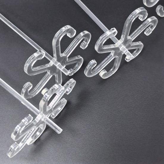 5 шт. держателей для стеблей растений акриловая опора для стеблей растений с тонким стержнем простая установка