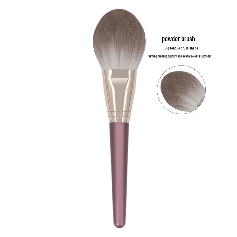 Цанчжоу Кисть для пудры в форме языка с очень большой деревянной ручкой и мягкой щетиной