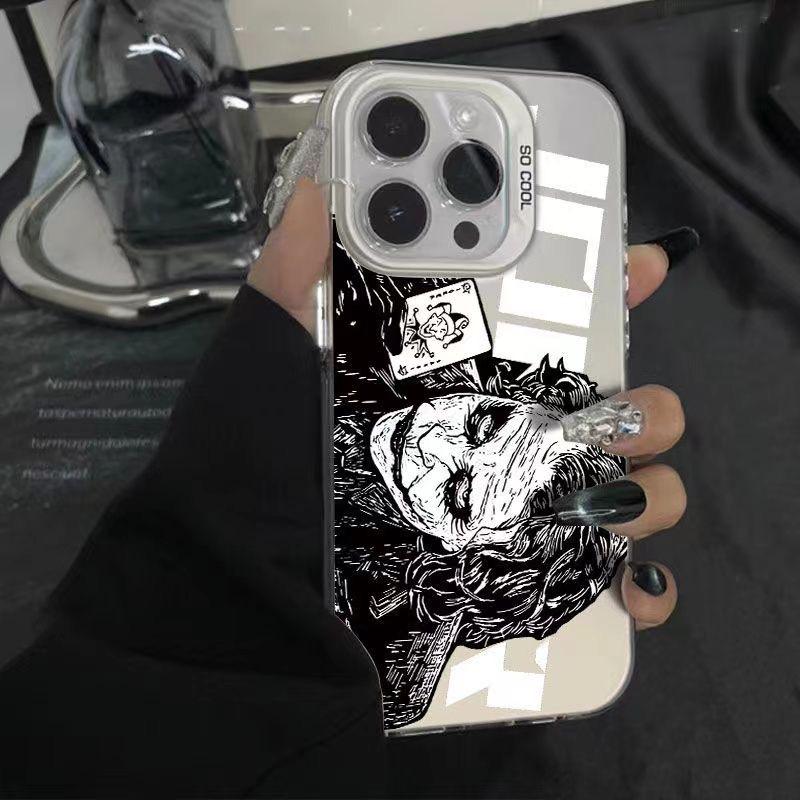 Чехол для iPhone с крестом и клоуном для iPhone 16 Pro, 15, 14, 13, 12, 11 и Xs Max/Plus