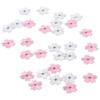 30pcs 2.5*2.3cm Colorful  Sakura Embroidered Patches  Hats