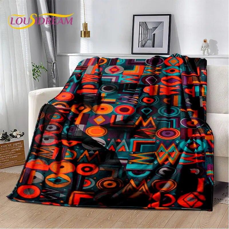 Nordic Bohemia Persia Series Soft Plush Blanket,Flannel Blanket Throw Blanket for Living Room Bedroom Bed Sofa Picnic Leisure