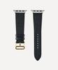 [ADER error] ADER error Ремешок для Apple Watch Galaxy Watch из премиальной кожи Epsom Цвет: Tank Black