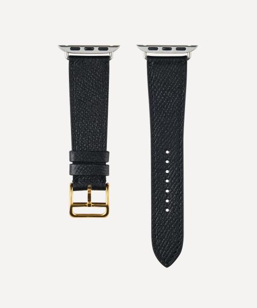 [ADER error] ADER error Ремешок для Apple Watch Galaxy Watch из премиальной кожи Epsom Цвет: Tank Black