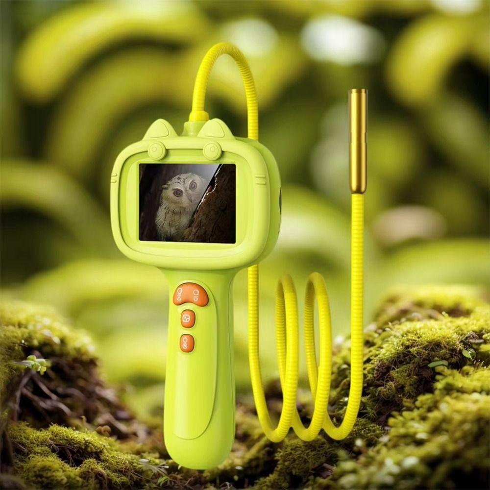 1080p HD Probe Kid Endoscope Camera 2.4-inch Display Handheld Endoscope  Educational Teaching