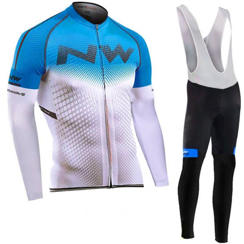 Men Women Cycling Jersey Set Long Sleeve Quick Dry Breathable Mountain Bike Outfit Winter