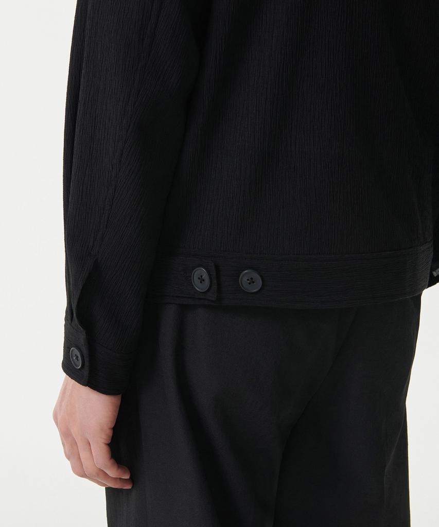 Musinsa Standard Crinkle Minimalist Jacket [Black]