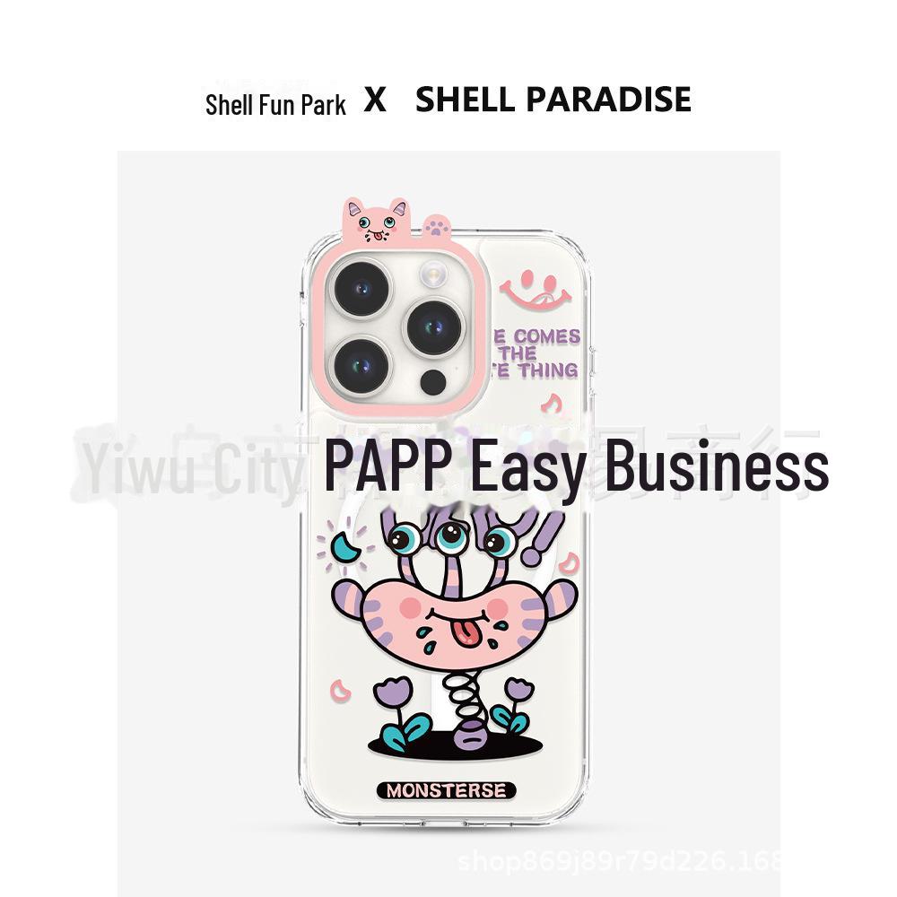 Cartoon Monster Series iPhone 13/14 Protective Cover for Apple 15 Pro Mobile Phone