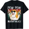 Corgi Pew Pew Dog Vintage Retro Sunset Guns Nerd Gamer Dog T-Shirt