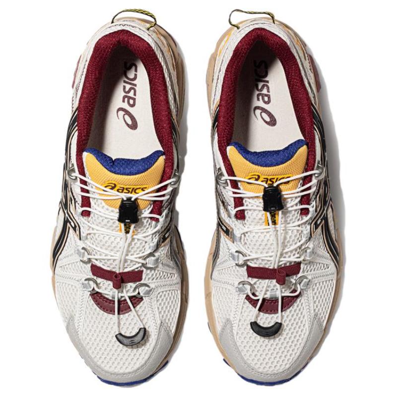 Asics Gel Kahana 8 FL Abrasion Resistant Breathable Coverage Low Top Casual Trail Running Shoes Men's White Black Red Sneakers 1011B828-100