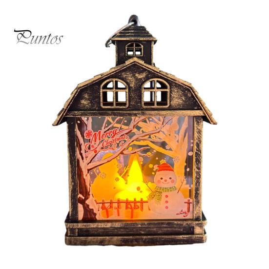 Рождественский Фонарь Снеговик Санта-Клаус Лось Узоры Светодиодные Свечи для Вечерние Домашнего Праздничного Украшения