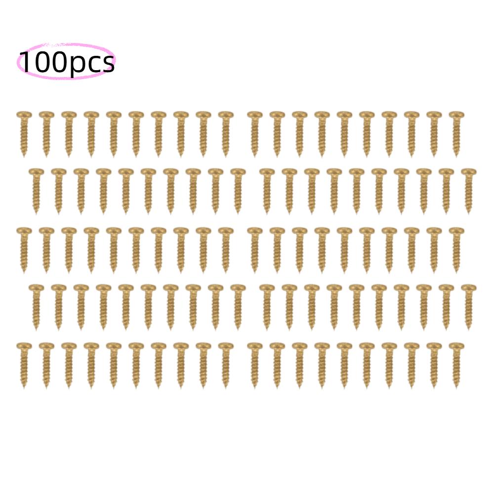 100PCS Metal Guitar Tuning Pegs Golden Color Machine Head Screws For Electric Guitar