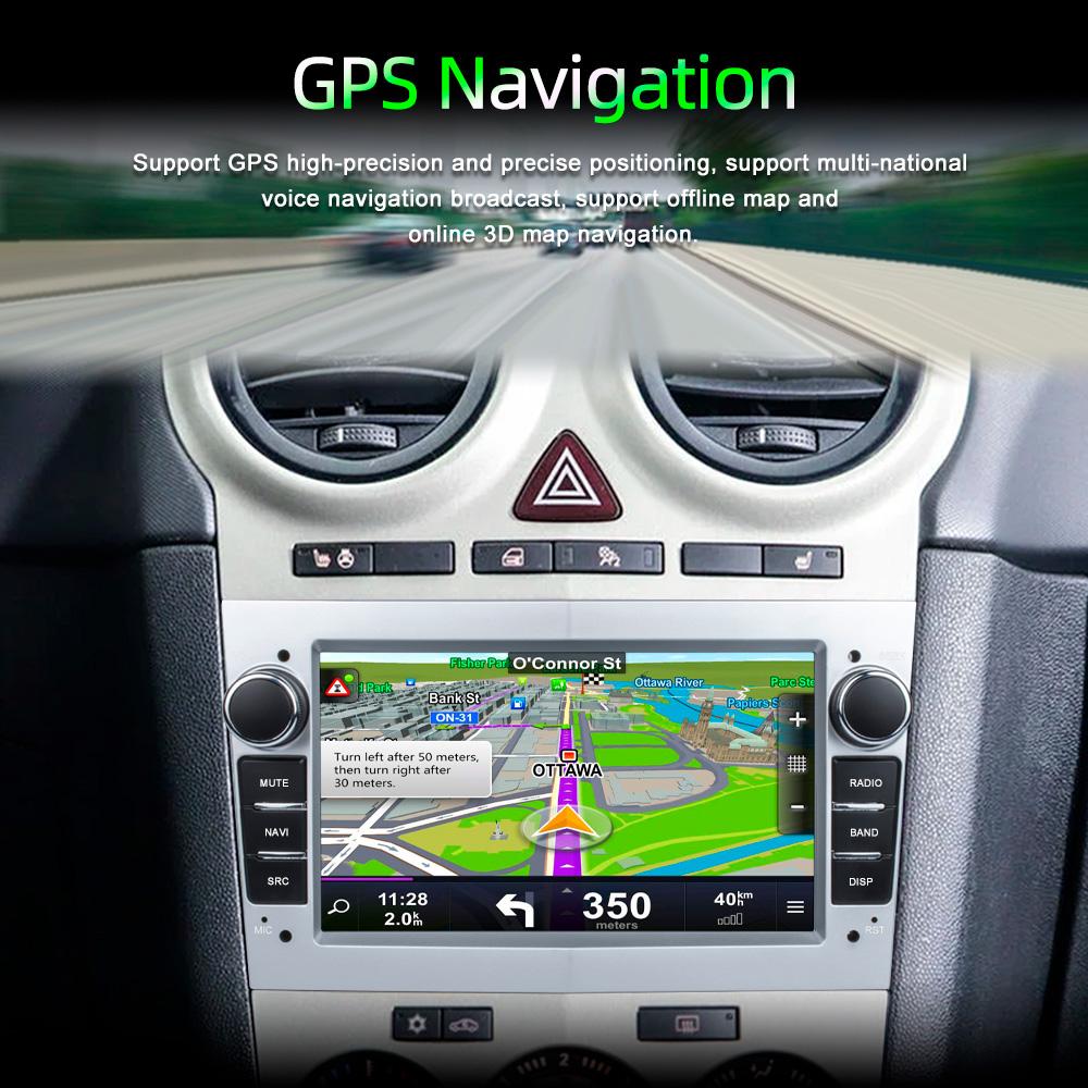 Reakosound 2 Din 7'' Car Radio Android For Opel Vauxhall Astra Antara Meriva Vivaro Combo Signum Vectra Corsa G Carplay GPS WIFI