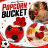 3D-печатное ведро для попкорна в форме футбольного мяча Прочный пластик Большая вместимость Контейнер для закусок для кинотеатра и вечеринок