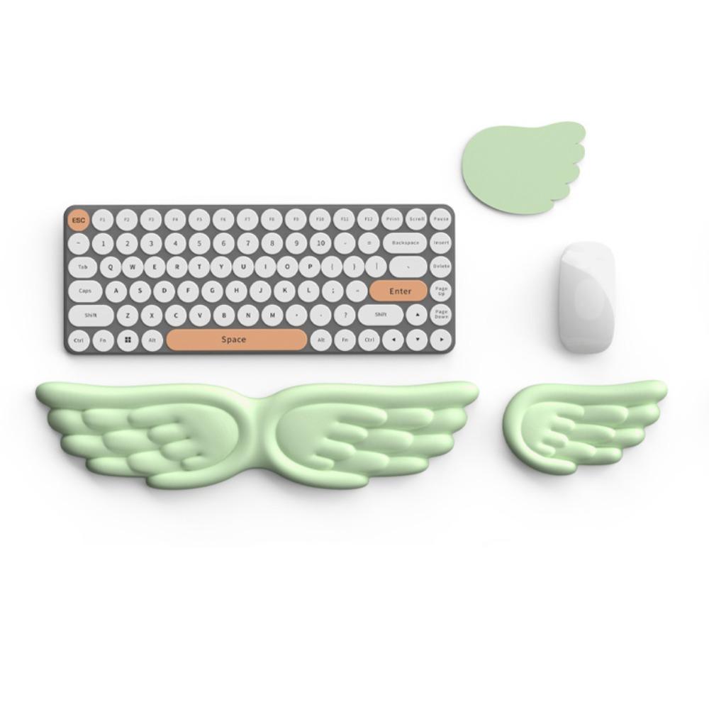 Angel Wing Mouse Pad Memory Foam Keyboard Palm Rest New Wrist Support  for Office and Gaming
