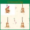 Birthday Cake Bear Hat Rabbit Doll Keychain Animal Plush Pendant Holiday Gift