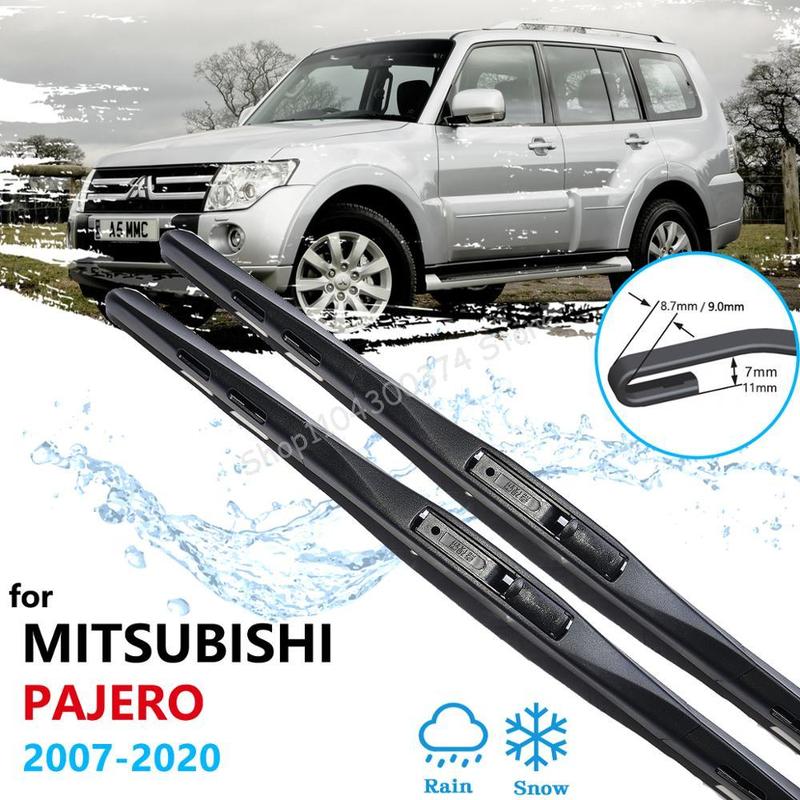 Дворники для Mitsubishi Pajero Shogun Montero 2007~ V80 V87 V93 V97 Стеклоочистители Автоаксессуары
