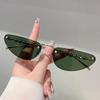 Rimless Triangle Sunglasses with Pearls Women New Fashion Casual Sun Glasses Trendy Sweet Brand Design Decor Shades