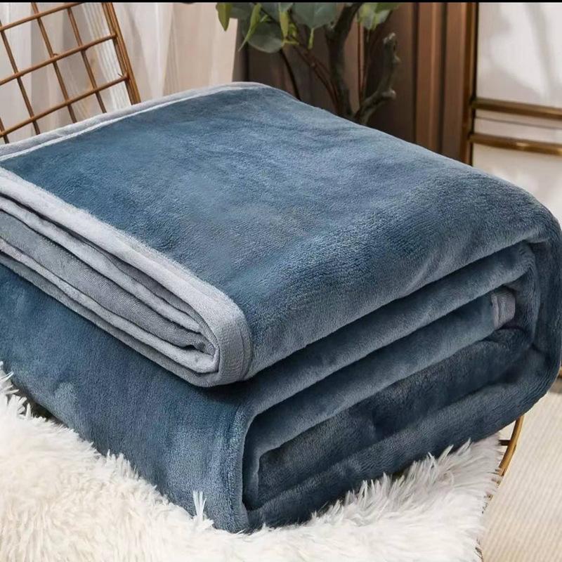 Microfiber Floral Throw Blanket Soft Cozy Plant Sunflower Daisy Blue Fleece Knitted Blanket Lightweight Fluffy Blanket All Seasons for Couch Bed Sofa
