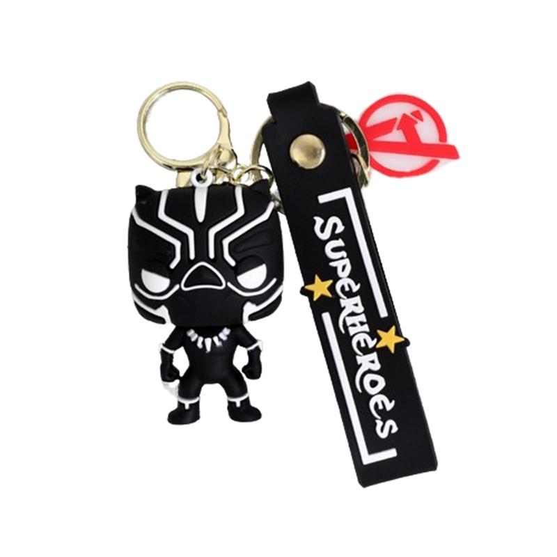 Мультяшный Marvel Капитан Америка Человек-паук Силиконовый брелок-подвеска Бэтмен Супергерой Маленький подарок