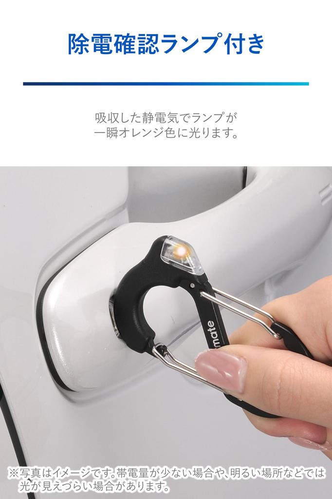 CARMATE Car Key Case Keychain Resitech Static Eliminator Carabiner SDZ580