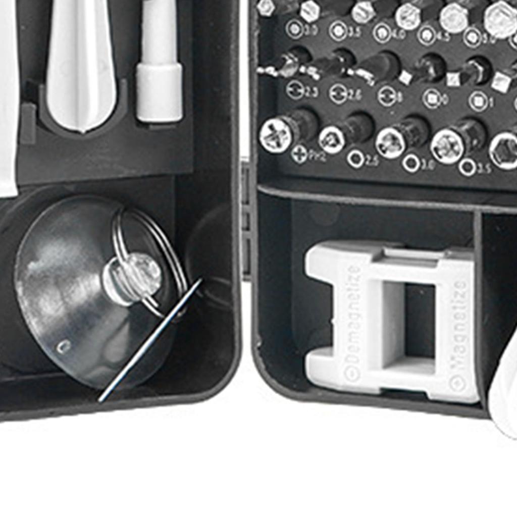 Набор отверток 115 в 1 Магнитный Точный Набор для ремонта мобильных телефонов Инструменты для обслуживания Серо-черный