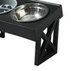 Приподнятая миска для собаки 3 регулируемые высоты Снятие давления Нержавеющая сталь Приподнятая миска для собаки для питомца кошки