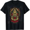 Egypt Ancient Pharaoh with Roses Jackal Tut Sphinx Egyptian T-Shirt(9)