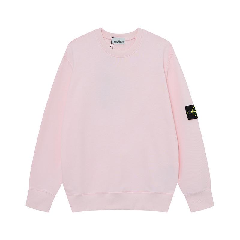 STONE 20SS Унисекс Толстовка с круглым вырезом и значком-компасом: Функциональный, Повседневный