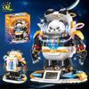 Нетоксичные Moc Космическая Панда Фигурки Астронавта Модель Строительный Блок Модель Космический Человек DIY Украшение Кирпичи Игрушка Для Детей Детей