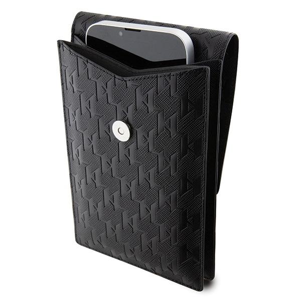 Карл Лагерфельд Сумка KLWBSAKHPKK черный/black Saffiano Монограмма Иконический