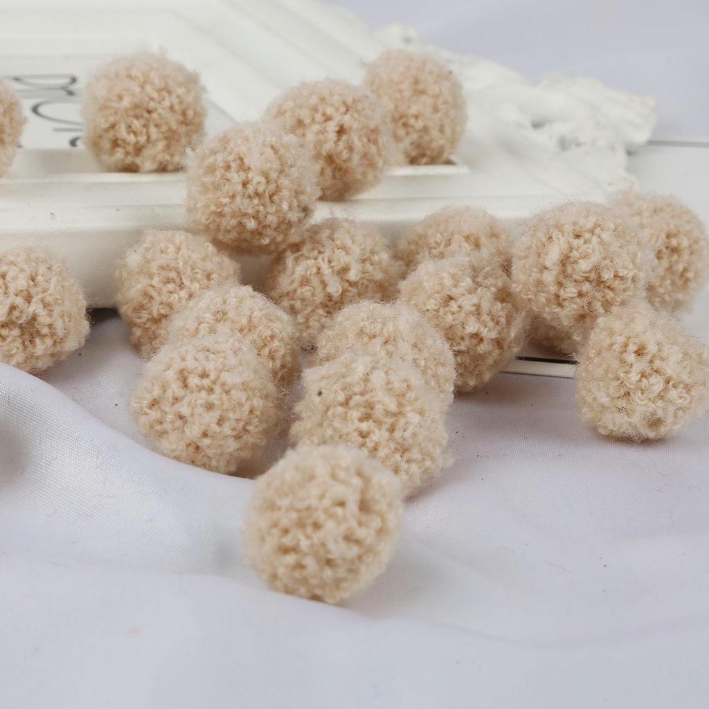 15/20mm Colorful Pompoms Dolls Garment Handmade Material Soft Fluffy Pom Poms Ball For DIY Kids Toys Accessorie