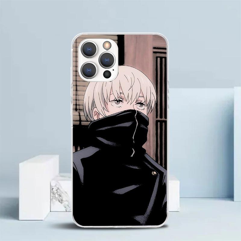 Kaisen J-Jujutsu Inumaki Toge Phone Case For IPhone 16 17 Air 16E 15 14 Plus 13 Mini 12 11 Pro Max 7 8 + SE 2020 Soft TPU Back C