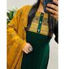 Индийский дизайнерский набор Kurta Pant Dupatta для вечеринки Женский хлопковый костюм Salwar в стиле Болливуда