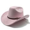 Autumn And Winter Men'S And Women'S Wide-Brimmed Suede Knight Hats Wool Hump Western Cowboy Hats