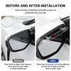 2Pcs Car Rear View Mirror Sticker Rain Shield Shade Cover Styling For Mercedes Benz AMG W212 W205 W246 W177 W176 W213 GLC GLE GLS ML Laser Logo Lamp