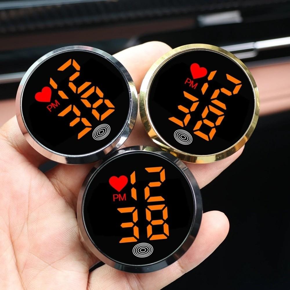 LED Time Display Car Dashboard Clock Mini Digital Clock Vehicle Supplies Stick-On Clock  Student