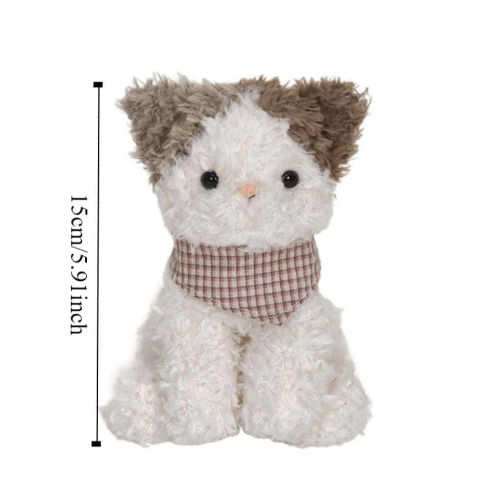 Fluffy Farm Animals Plush Toy Cat Lamb Curly Haired Dog Doll Stuffed Dog Cat Lamb Doll  Kids Gifts