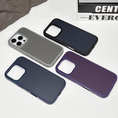 Для IPhone17promax Чехол для мобильного телефона Магнитный Узор из углеродного волокна Такая же текстура Кевларовый чехол для мобильного телефона