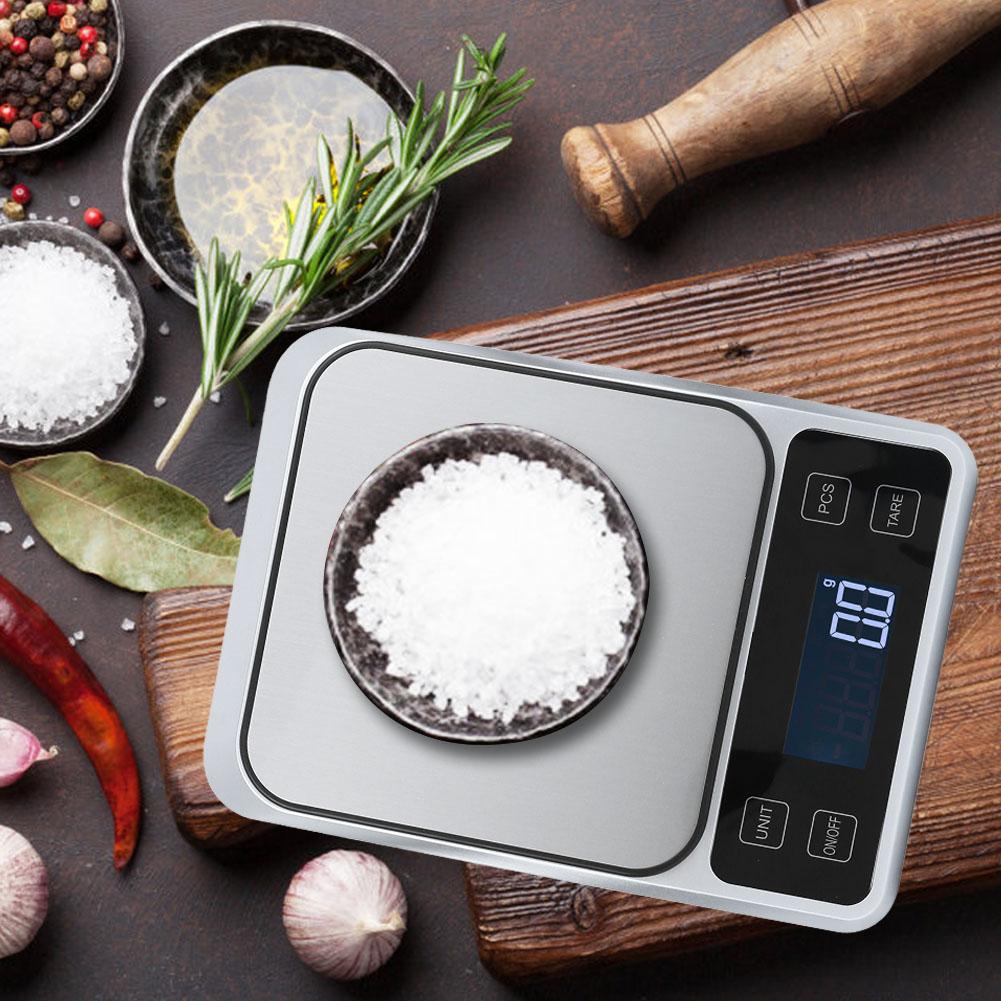 5kg/0.1g Multifunction Stainless Steel Digital Kitchen Scale Electronic Food Weight Scale for