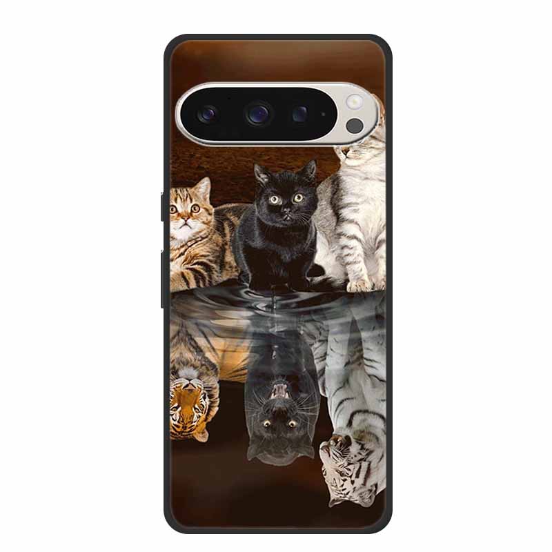 Для Google Pixel 9 5G Чехол Роскошные Мягкие Силиконовые Чехлы из ТПУ для Google Pixel 9 Pro Pixel9 Мультяшные Милые Бамперные Чехлы Fundas