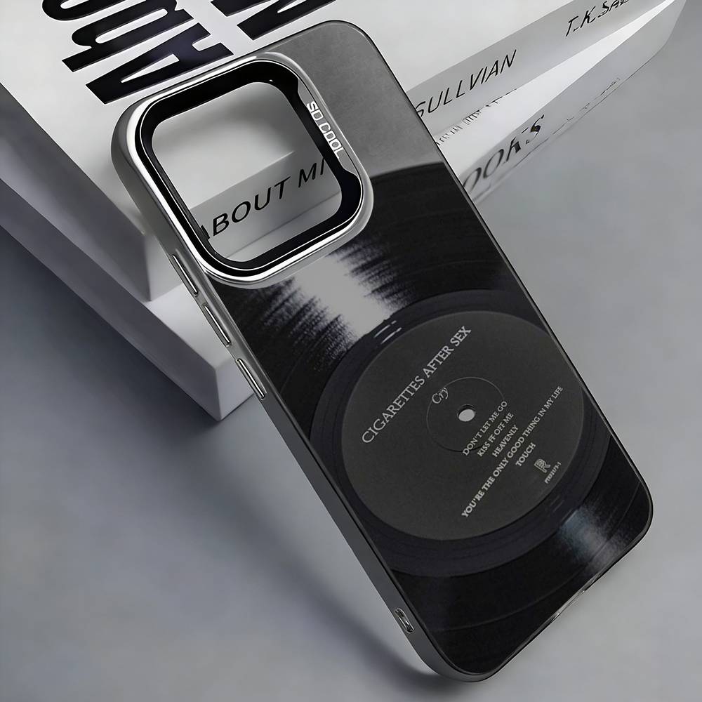 Cigarettes After Sex Band Phone Case For iPhone 17,16,15,14,13,12,11 Plus,Pro Max,Colored Silver Phone Case