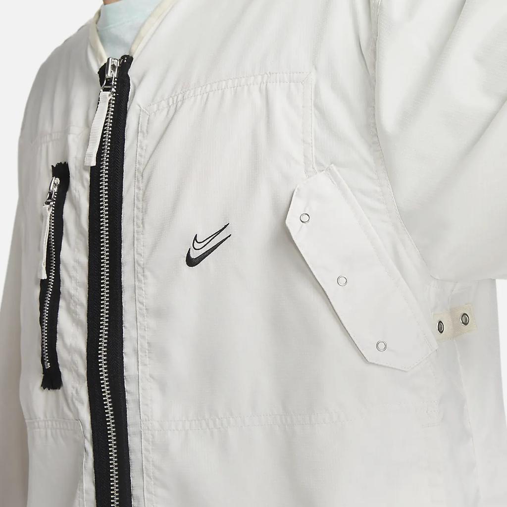 Nike Jackets Men's White V Neck Moderate Other DX0336-030