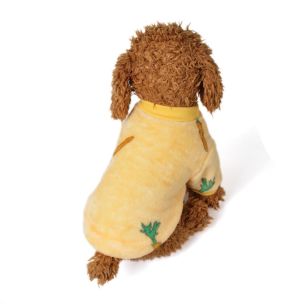 Осенняя теплая флисовая одежда для собак, мультяшная куртка для домашних животных, костюм щенка, жилет Тедди, французский бульдог, чихуахуа для маленьких собак, кошек, рубашка, пальто, одежда