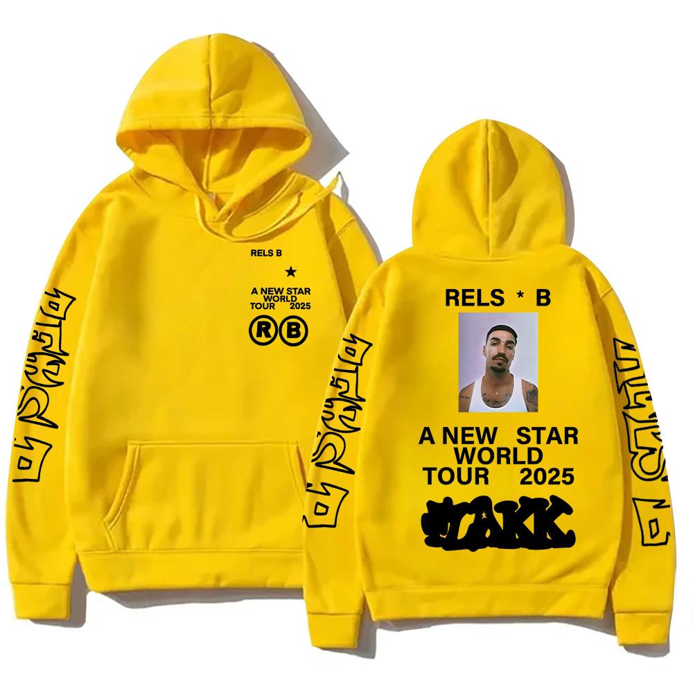 Rels BA New Starworld Tour 2025 Толстовки с капюшоном Pop Мужская Женская Толстовка Новая Трендовая Эстетическая Одежда Пуловеры High Street