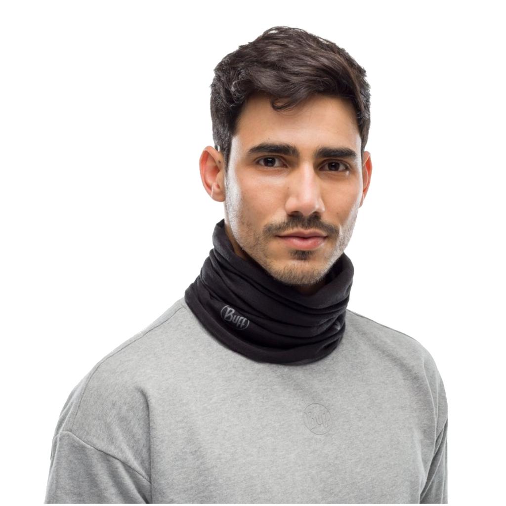 BUFF Thermonet Tube Scarf, Unisex Black Neck Warmer