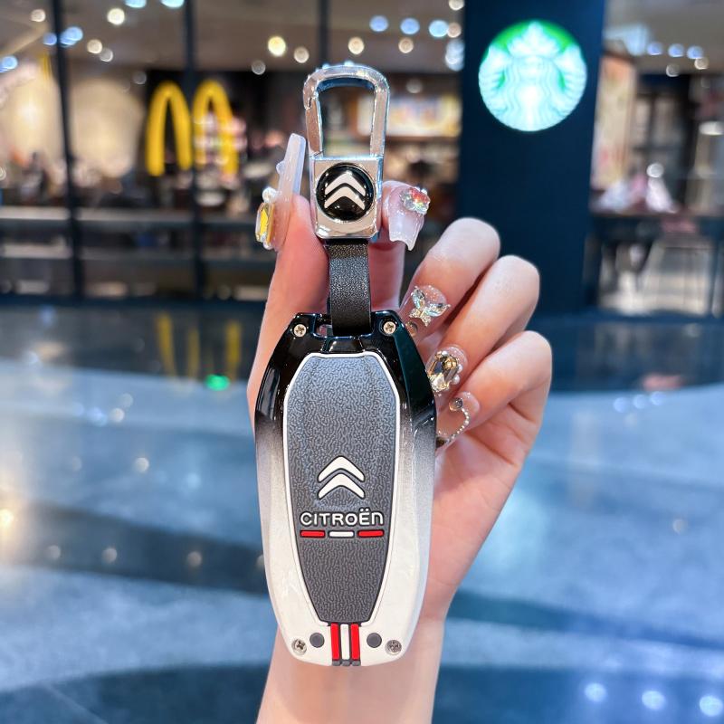 Zinc Alloy Silica Gel Car Remote Key Case Cover Key Protector For Citroen C1 C2 C4 C6 C3-XR Picasso Grand DS3 DS5 Accessories